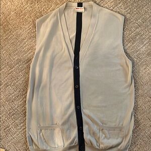 Prada Beige and Black Men's Vest